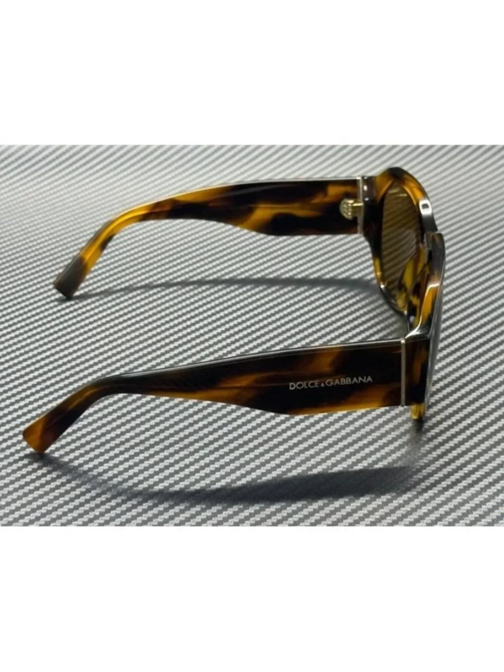 New Dolce & Gabbana Men Striped Brown Sunglasses 58-18-140